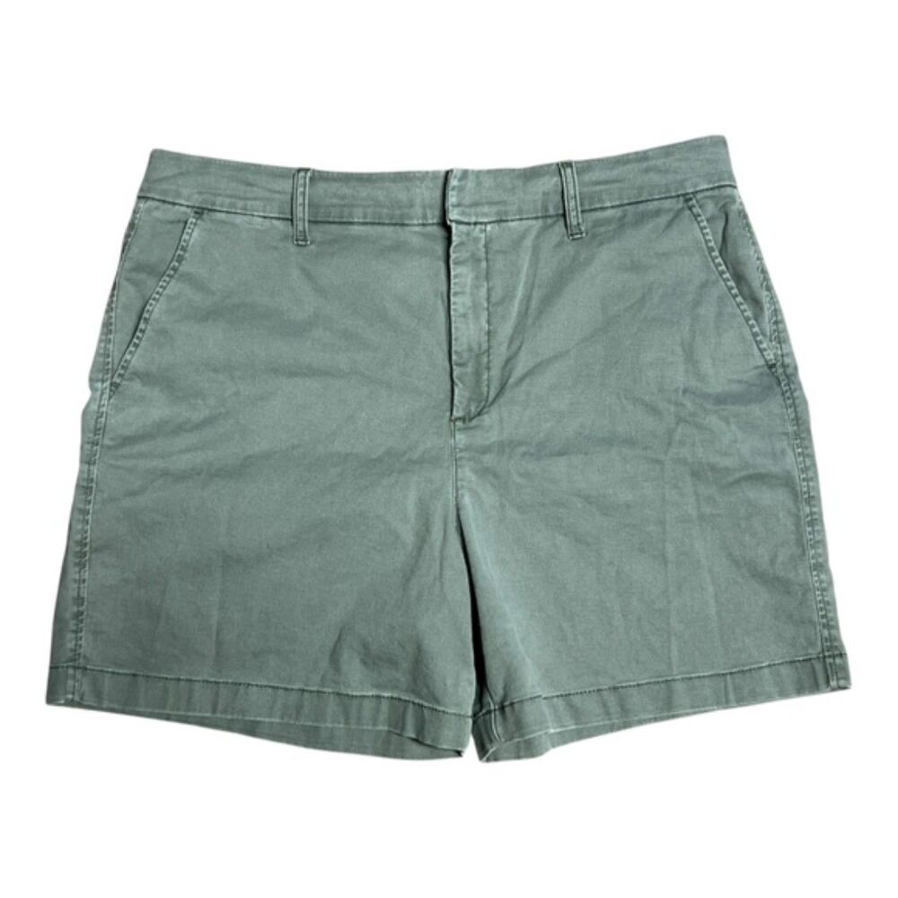 Anne Klein Jeans Olive Green Stretch Chino Shorts – Size 16